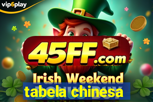 tabela chinesa